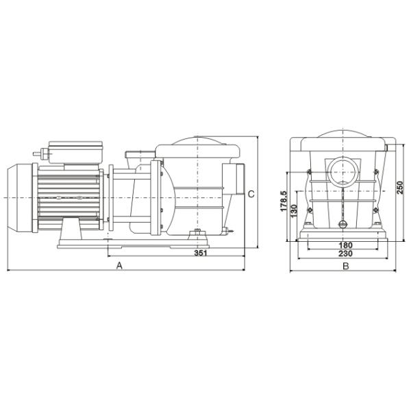 насосы фонтана бассейна 2ХП