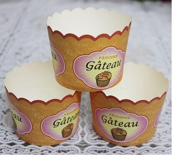 Elegant design kraft paper baking muffin cup，Muffin cupcake liners