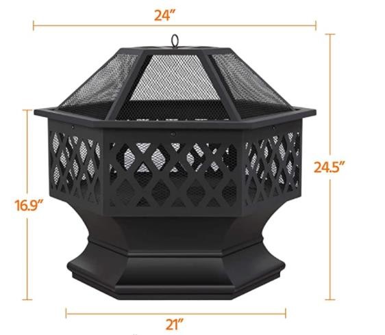 Outdoor Portable Smokeless Fire Pit Metal Fire Pits Garden