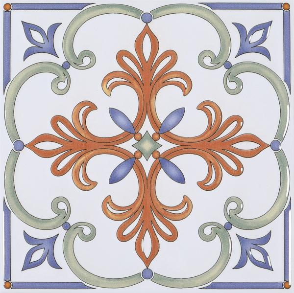 White and Red Ceramic Rustic Tile 20x20cm Non-Slip