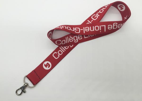 Recycled  Heavy Duty Lanyard / Dye Sublimation Lanyards With Portable Phone Attach