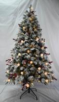 Arbre de Noël de PE de 6FT avec l'arbre décoratif de châle duveteux blanc