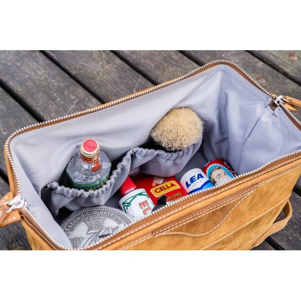 Toiletry Bag, Factory Supply First Layer Cowhide Crazy Horse Leather Cosmetic Storage Bag High-End Toiletry Bag Leather DOPP KIT
