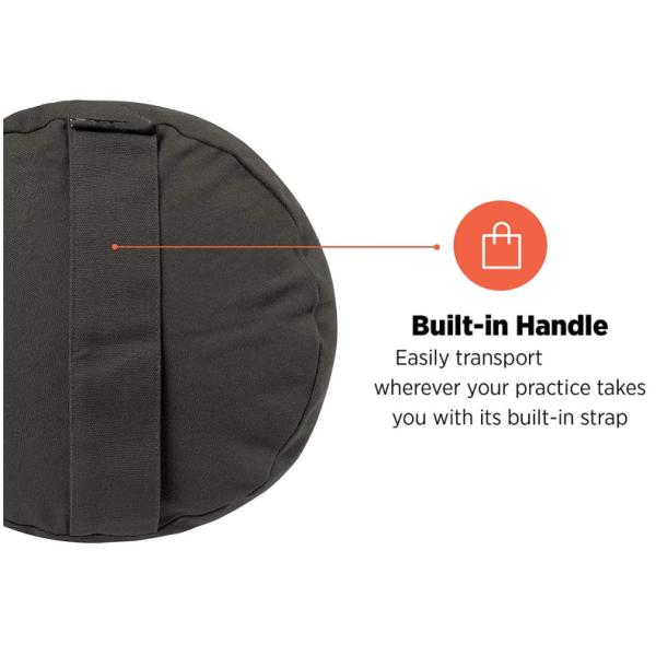 Machine Washable Portable 100% Cotton Yoga Bolster Pillow