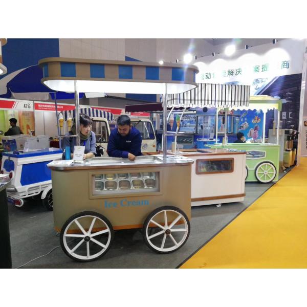 Low Price Tricycle Fried Ice Cream Vending Cart For Sale