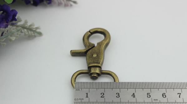 India hot sales anti brass zinc alloy all kinds of size heavy duty snap hook for bags