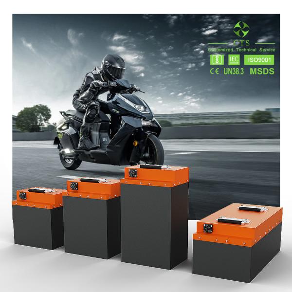 Bateria de lítio do poder de CTS Cusomized 72V 35ah 40ah para a motocicleta elétrica, lítio Ion Battery Rechargeable de 60v 72v