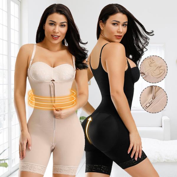Full Body Shaper com correias ajustáveis HEXIN Último design de vestuário de marca privada
