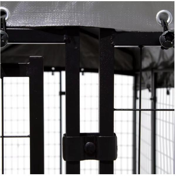 Внешний сварный стальной металлической клетки для собак