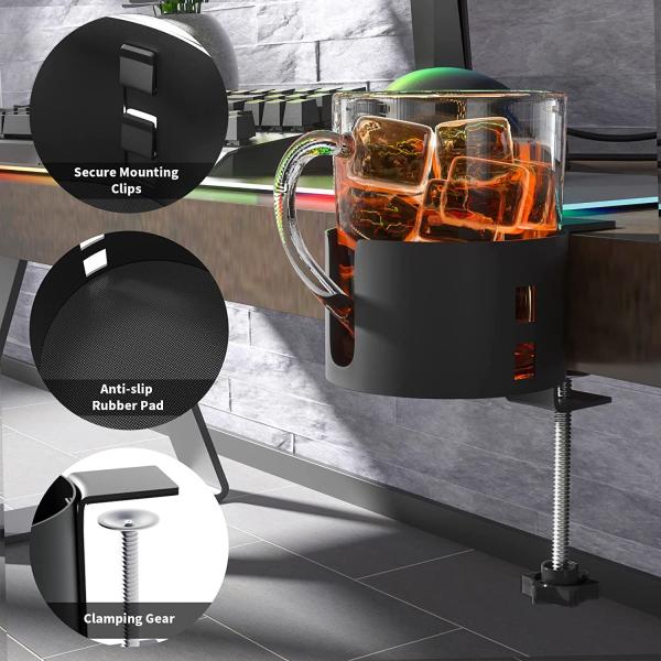 Suporte de taça de escritório grande e robusto para louça à prova de derramamento no Home Office Tolerância 0.02