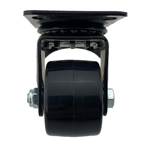 2.5 Inch PU Low Profile Swivel Plate Caster Wheels In Industrial Equipment