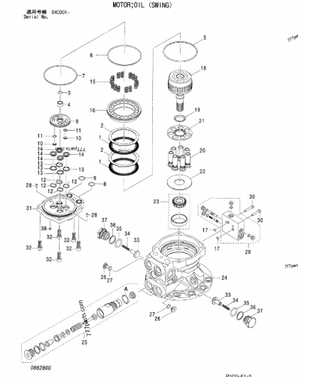 ZX75UR-3 ZX75USK-3 ZX75US-3 ZX85USB-3 ZX85US-3 ZX75UST Swing Motor Reducer SG015 For Hitachi Mini Excavator 9270522 4684827 4470057 4429255 4469027