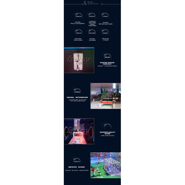 Entertainment Amusement Game Machines / Family Version Football Table Coin Operated Arcade Soccer Game Machine