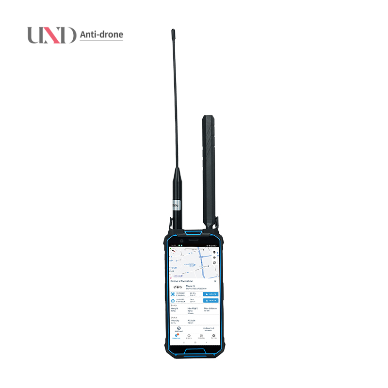 Full Band Drone Detection Device Indoor / Outdoor Portable Drone Detector With 1-2km Range
