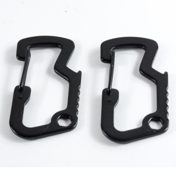 GSD201 Multifunction EDC Tactical Carabiner Hook Zinc Alloy Key Ring for Quick Access