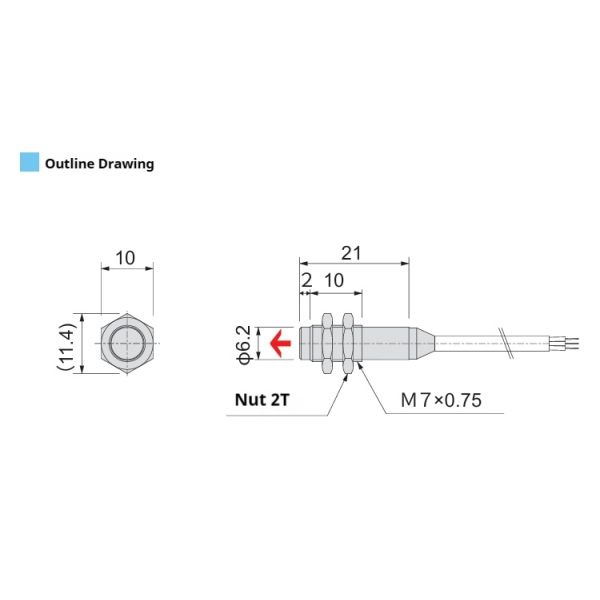 Makinopc 2 Wires Magnetic Inductive Sensor NPN Nc Style 24v Proximity Sensor Switch 2.5-3.5mT Inductive Proximity Sensors