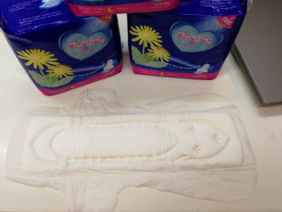 Wingless Silk Disposable Sanitary Napkins 410mm With Soft Cotton Fabrics FDA