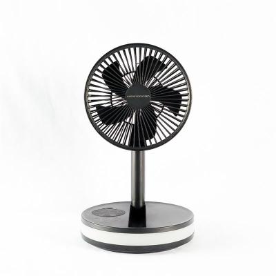 Refrigerar Multifunction do Desktop do fã de tabela do suporte de HEBRONFAN recarregável com controlo a distância