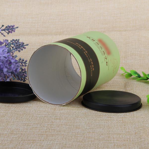 Еда/косметики/трубки картона упаковки подарка упаковывая с крышкой металла