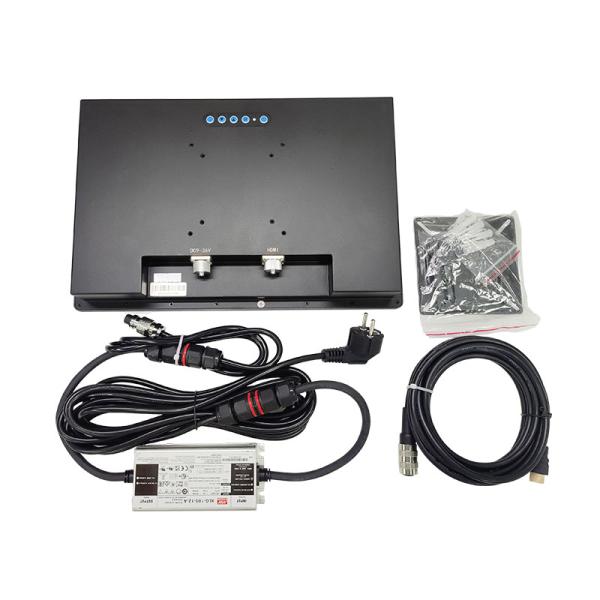 13.3 Inch Waterproof IP67 Monitor Scratch Resistant Optical Bonding Technology