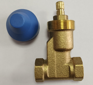 Threaded Brass Shut Off Valve Wall Mount Rough In Valve Set