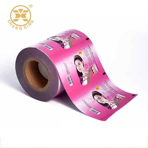 Rolo de filme de empacotamento cosmético do saquinho do saco da soldadura térmica do champô do gel para o empacotamento da amostra da loção