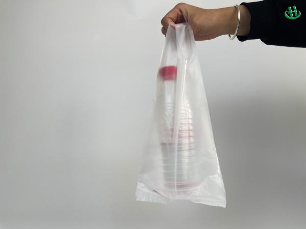 Bolsas de embalagem de camisetas transparentes com logotipo
