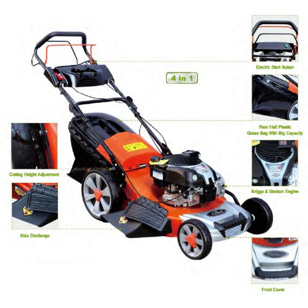 4 In 1 Type 163cc Garden Lawn Mower Lightweight With Commercial Grade Engine