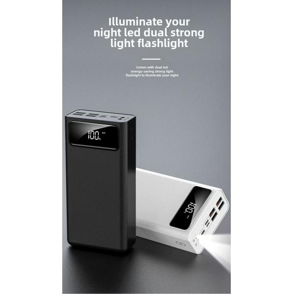 Fast Digital Display Li-Polymer Battery Bank Power Charger 2 in 1 Quick Charger Power Bank 50000mAh Portable Phone Charger