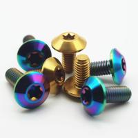 Tête de parapluie colorée personnalisée Torx Drive Screw pour moto en alliage de titane avec échantillon