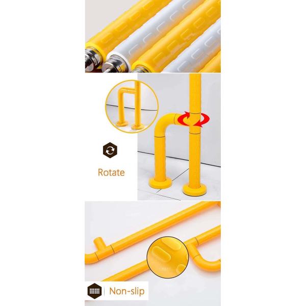 Multifunctional Stainless Steel Grab Bar , Anti Slip Bathroom Safety Rails For Elderly