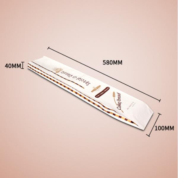 сумка упаковки хлеба багета бумаги 580*100*40mm Kraft со средним окном