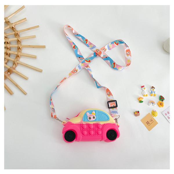 Автомобильный прочный силиконовый кошелек с монетами и легкий портфель для макияжа