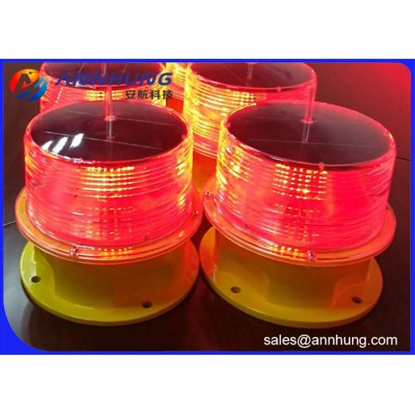 3W Power Solar Obstruction Light Recyclable Batteries For Towers / High Building