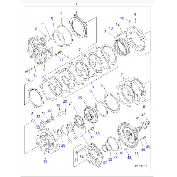 23B-15-19220 23B1519220 Seal Ring For Komatsu Graders EGD505A GD511A GD521A GD525A GD605A