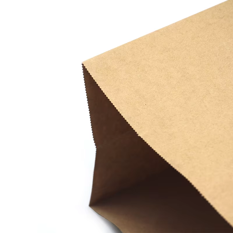 Food Safe & Eco-Friendly Brown Kraft Paper SOS Square Bottom Bags Large Grocery Bags