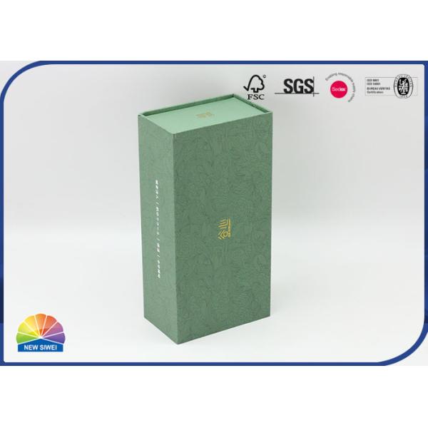 Caja de regalo con tapa abatible magnética de embalaje ecológico a medida con espuma EPE