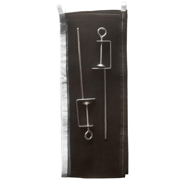 簡単な2つのポスト/1つのPCの綿の網が付いている経済的な卓球のポストの鋼鉄