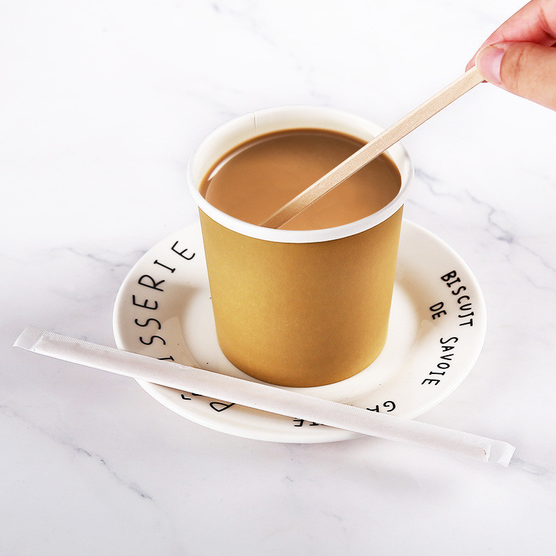 US Eco Friendly Various Size Custom Logo Disposable Bamboo Round Head Coffee Stirrer