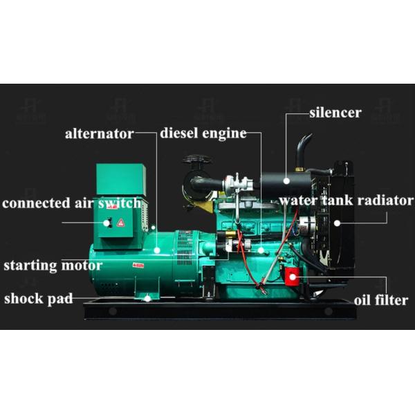 3 phase Wind Cooling 1000kw Brushless Diesel Generator