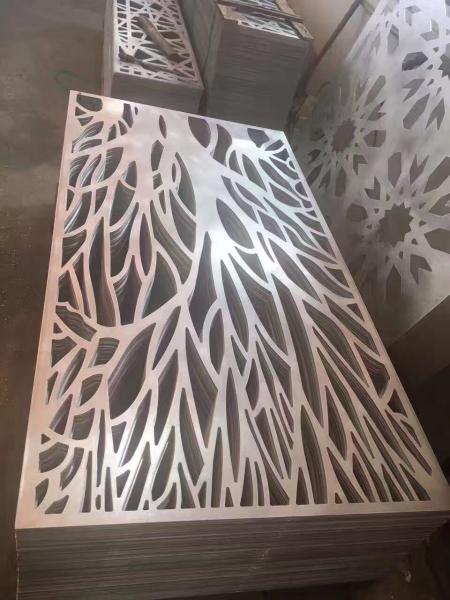 restaurant wall divider 3D decorative panel stainless steel screen