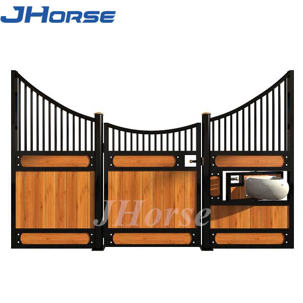 カスタマイズ可能な馬の停止は耐久の粉のコーティングのタケ フレームに向かう