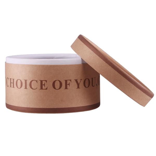 Kraft Paper Cardboard Cylinder Tubes , Custom Logo Round Paper Tube For Tea