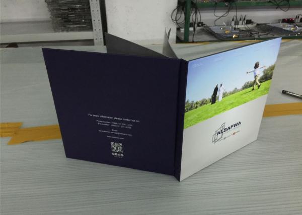 Carte de messagerie vidéo virtuelle Carte de message vidéo multi-pages pliées