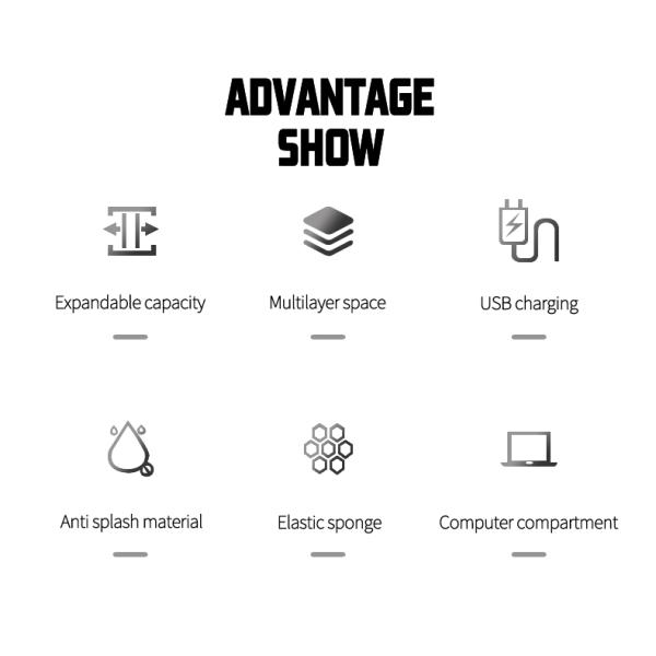 Oxford 17.3 Inch Laptop Backpack Waterproof Office Backpack 20-47Litre