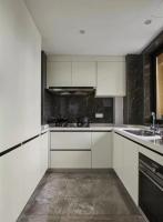 Lacquer Cupboard Wood Veneer Finished Kitchen Cabinet With Island