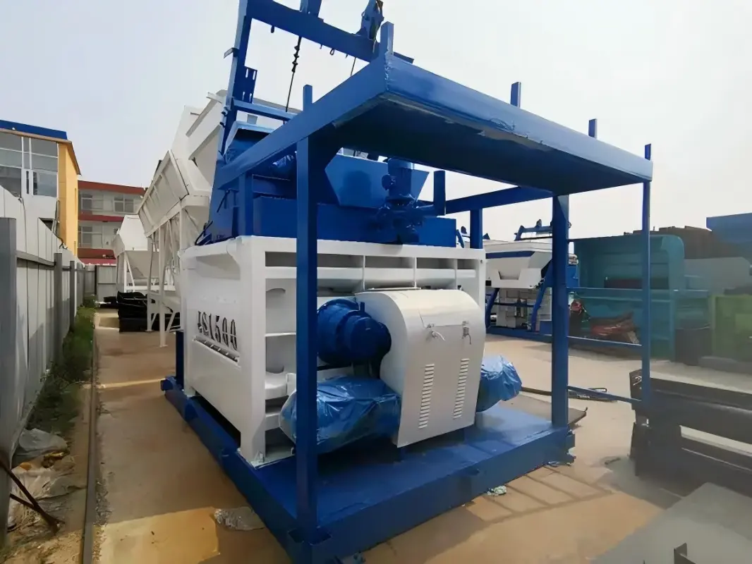 JS Mobile Forced Mixing Plant 20 to 180m3/h Output Cement Plant Equipments China Supplier