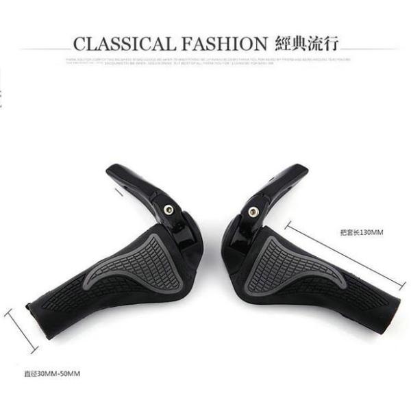 New Design Bicylce MTB bike TPR Rubber&Alloy Sheep Angle Grips Ergonomic Components Bar End Handlebars Push On Soft Grip