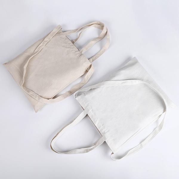 Customized Color Plain White Cotton Canvas Reusable Shopping Tote Bag for School Life
