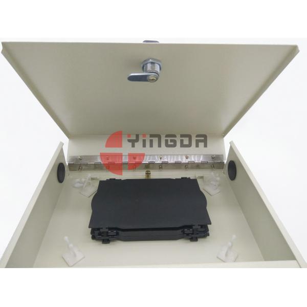 Outdoor Wall Mount 24 Cores Fiber Optic Distribution Box Metal